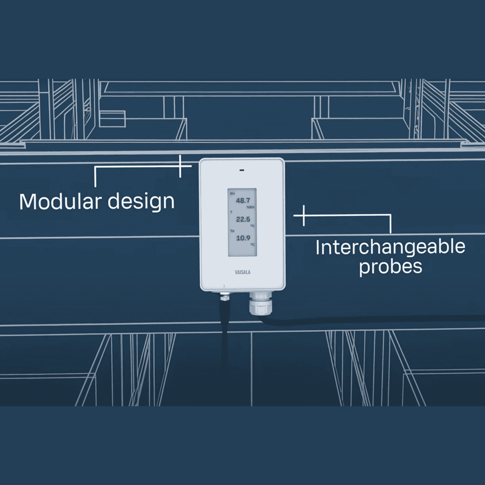 Transmitator modular, senzori interschimbabili