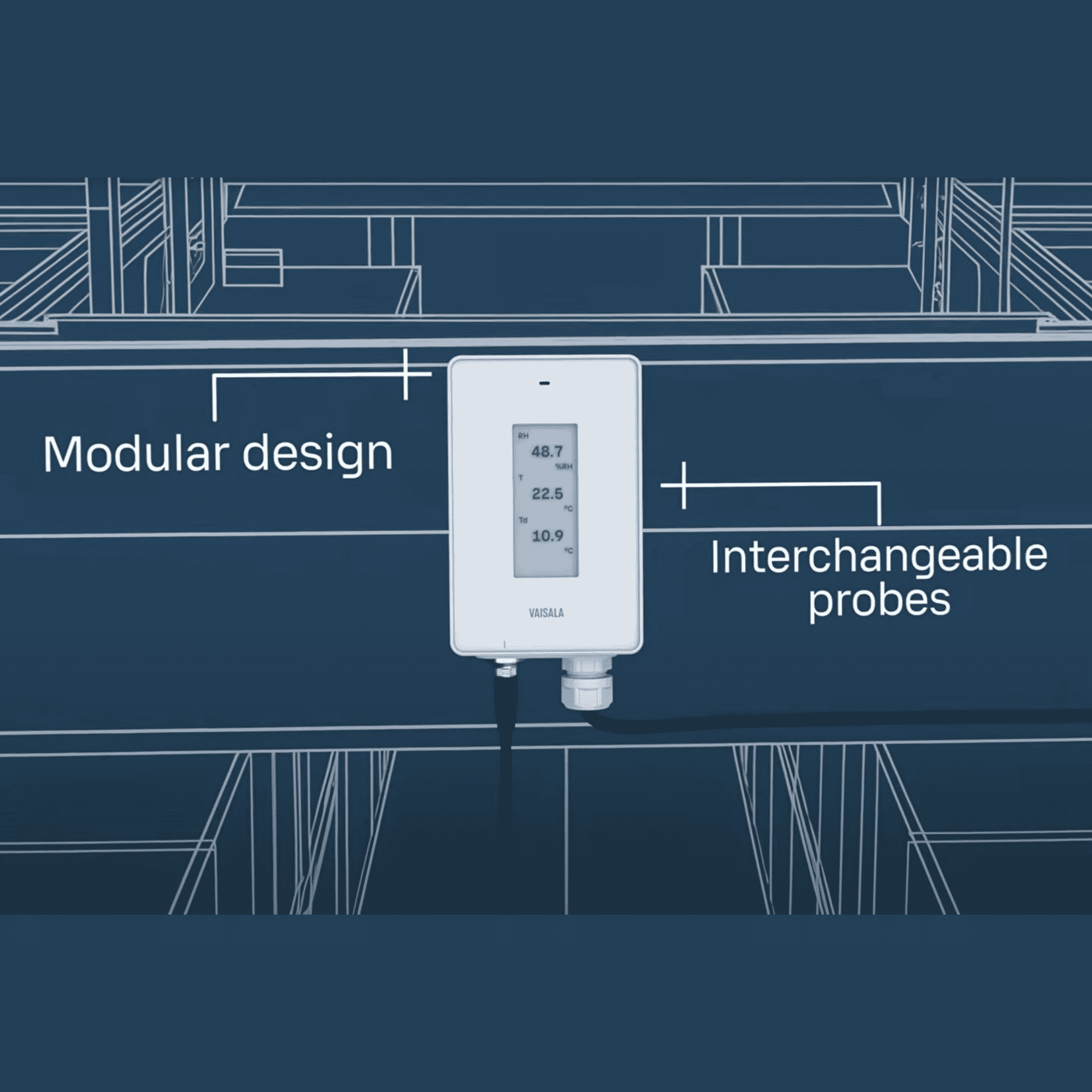 Transmitator modular, senzori interschimbabili