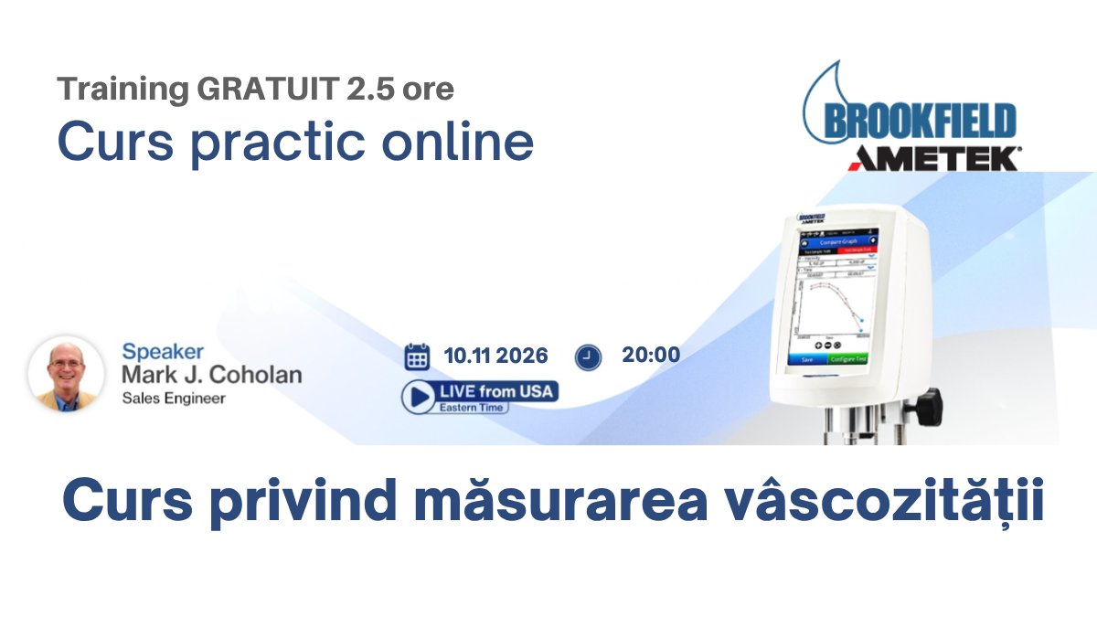 Curs practic online privind masurarea vascozitatii