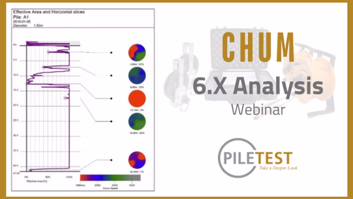 CHUM 6.X: analiza CSL si tomografie 2D pentru evaluarea integritatii pilotilor